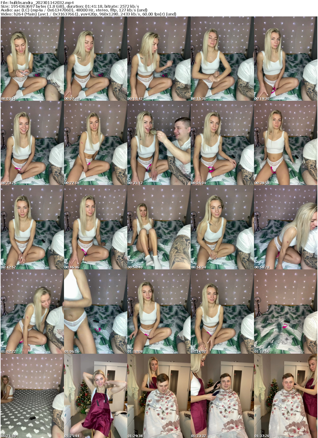 Preview thumb from hulklisandra on 2023-01-14 @ bongacams