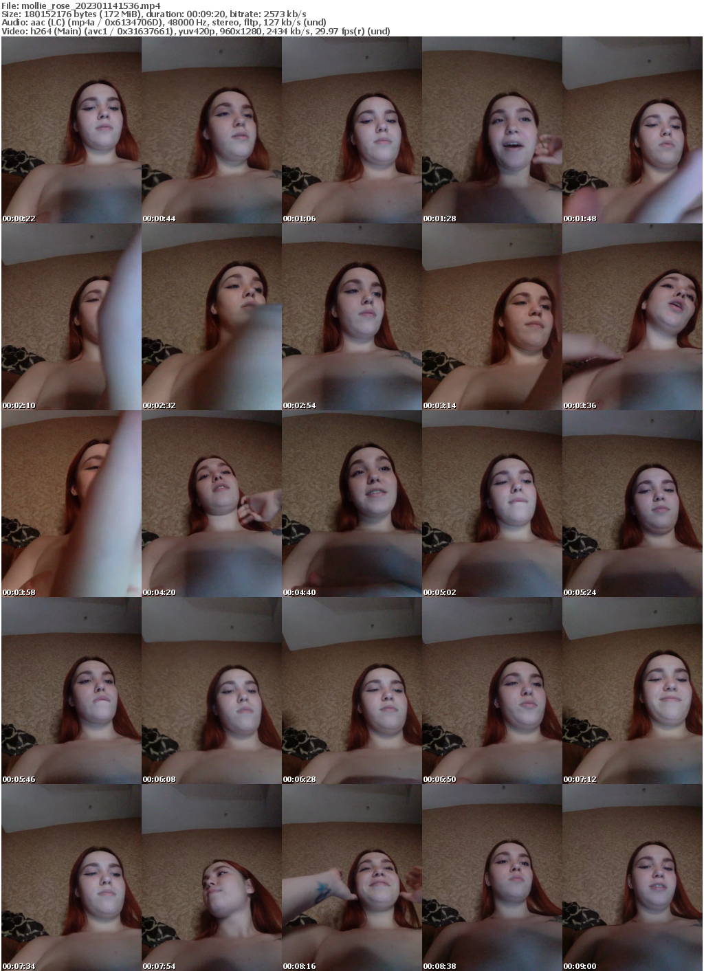 Preview thumb from mollie_rose on 2023-01-14 @ bongacams