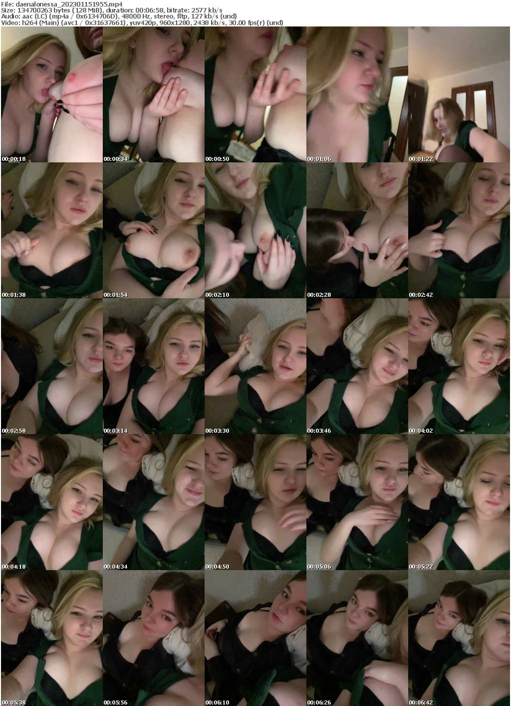 Preview thumb from daenalonessa on 2023-01-15 @ bongacams