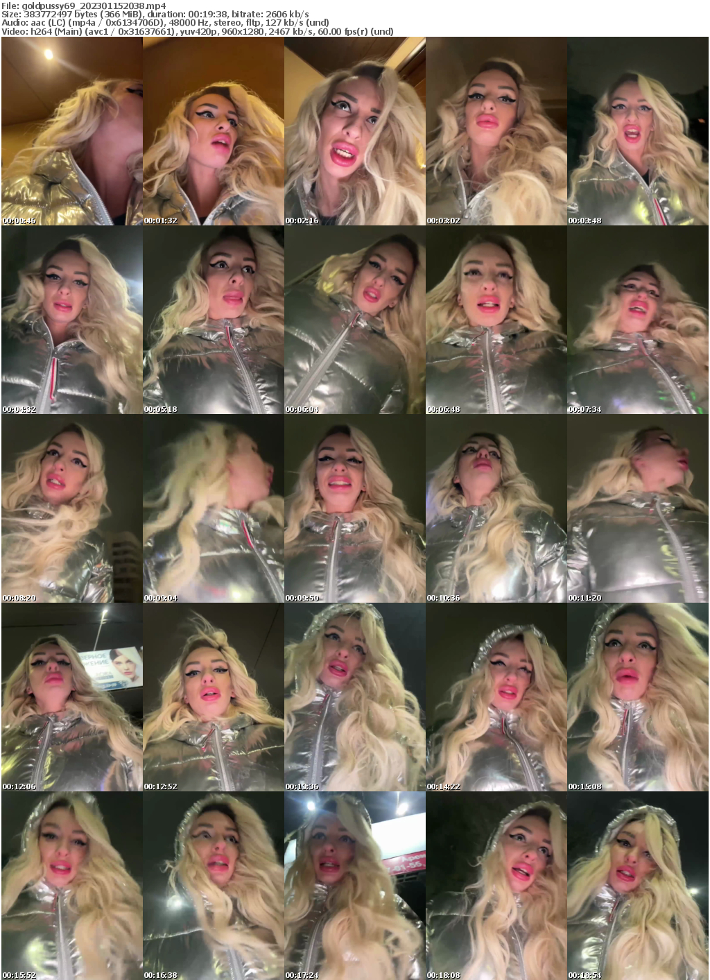 Preview thumb from goldpussy69 on 2023-01-15 @ bongacams