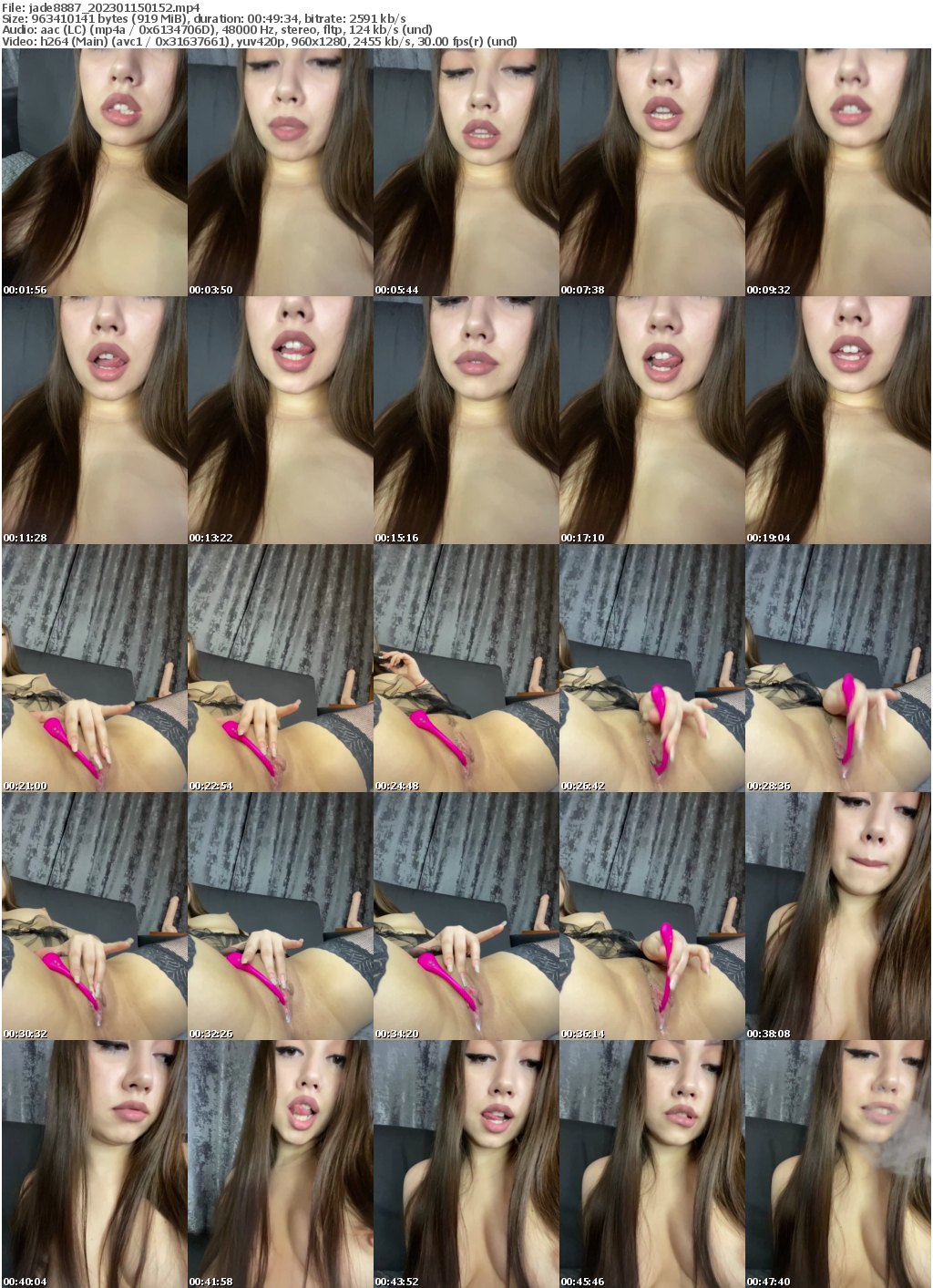 Preview thumb from jade8887 on 2023-01-15 @ bongacams