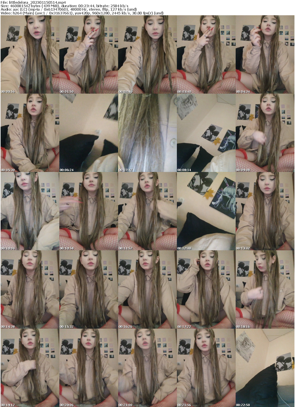 Preview thumb from littledelora on 2023-01-15 @ bongacams