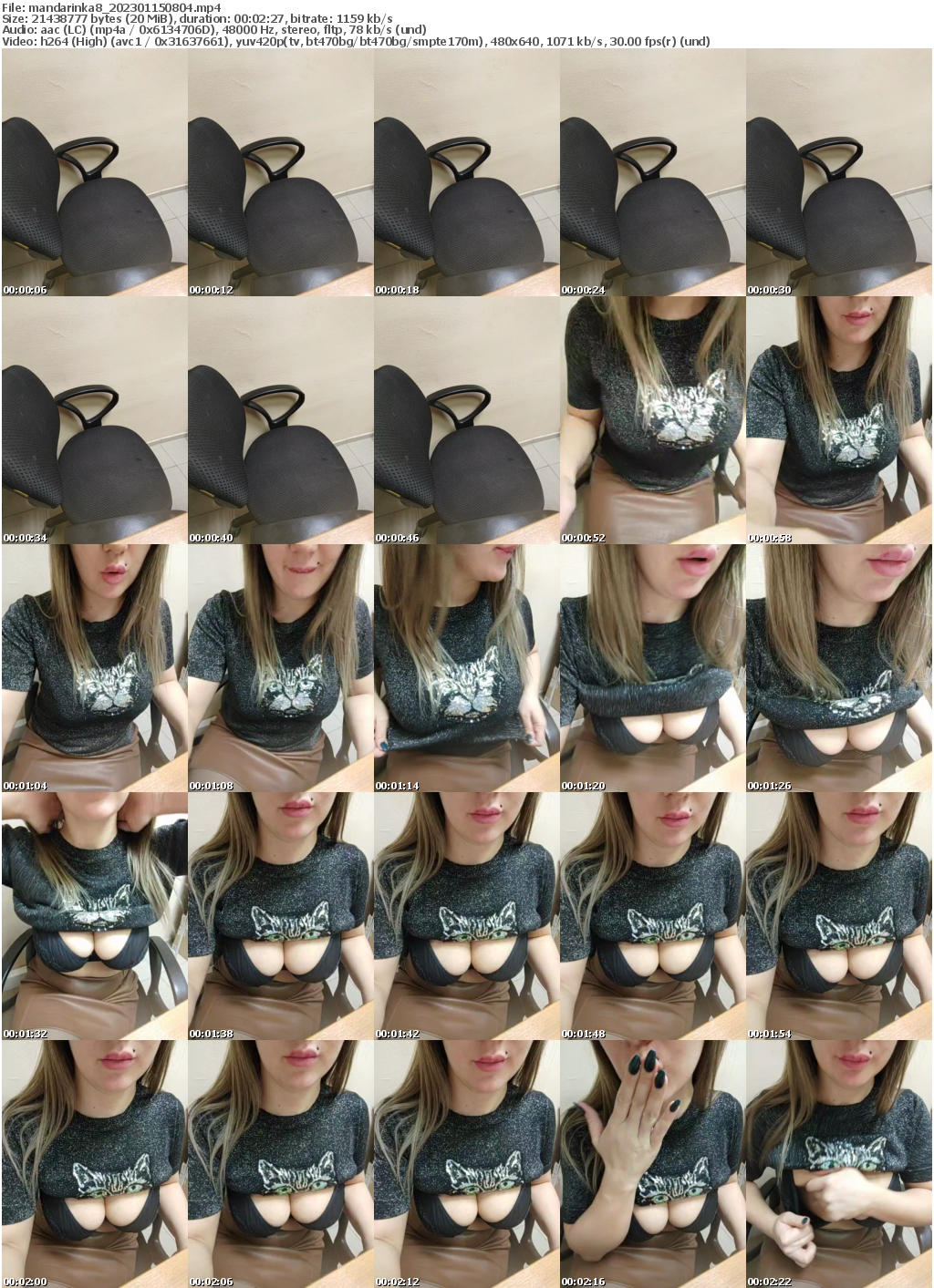 Preview thumb from mandarinka8 on 2023-01-15 @ bongacams