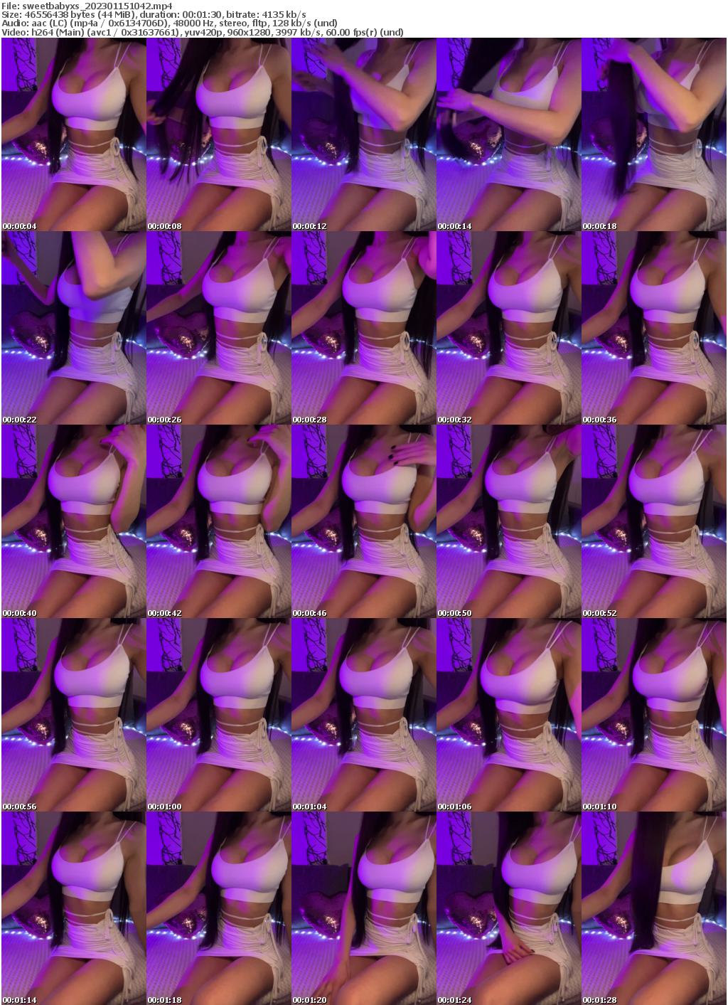 Preview thumb from sweetbabyxs on 2023-01-15 @ bongacams