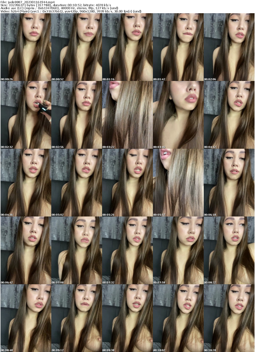 Preview thumb from jade8887 on 2023-01-16 @ bongacams