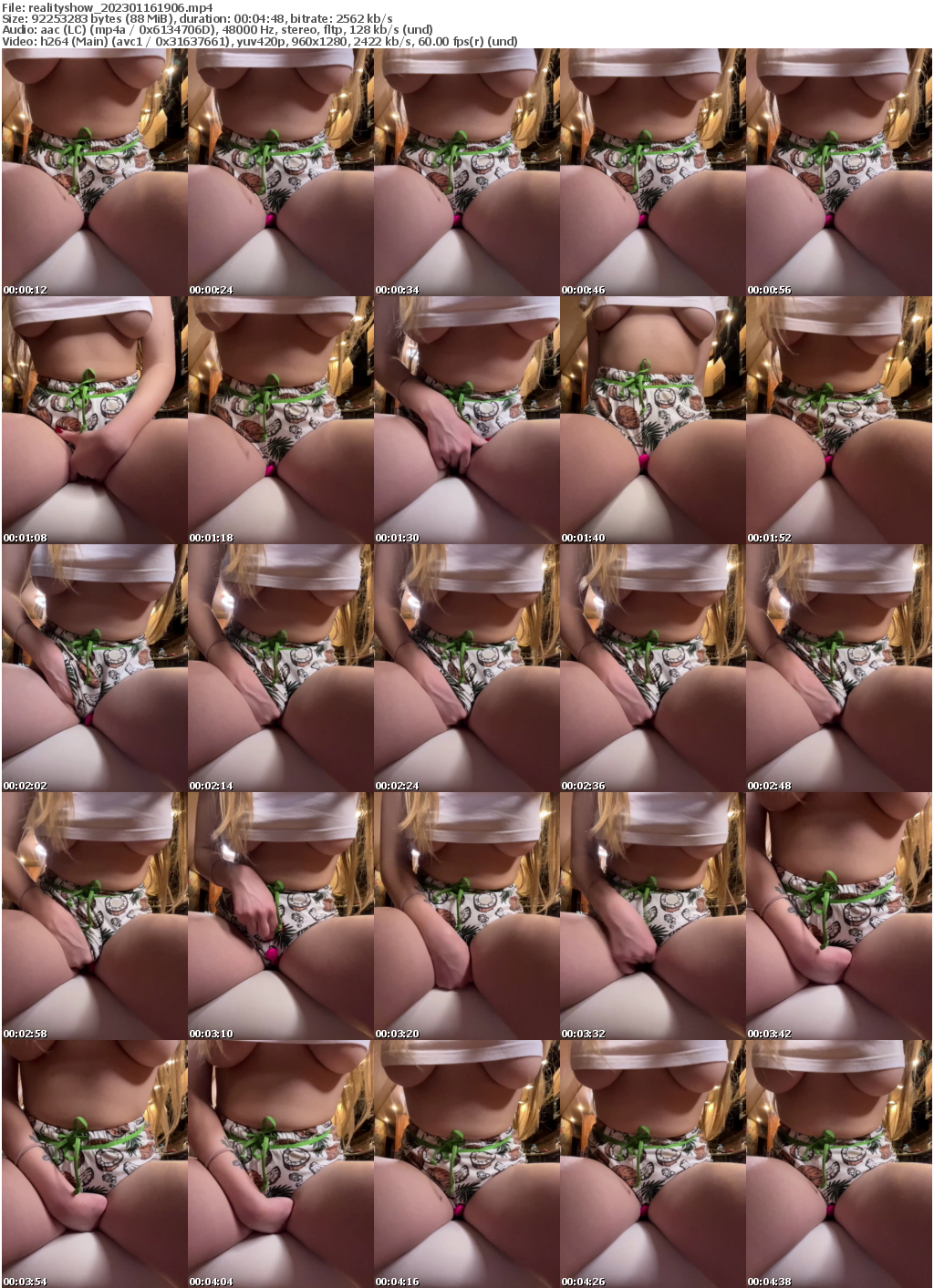 Preview thumb from realityshow on 2023-01-16 @ bongacams