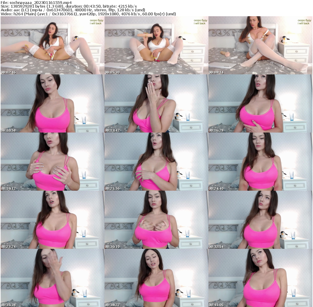 Preview thumb from sochnayaaa on 2023-01-16 @ bongacams