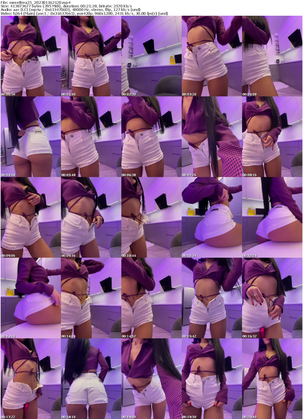 Preview thumb from sweetkira25 on 2023-01-16 @ bongacams