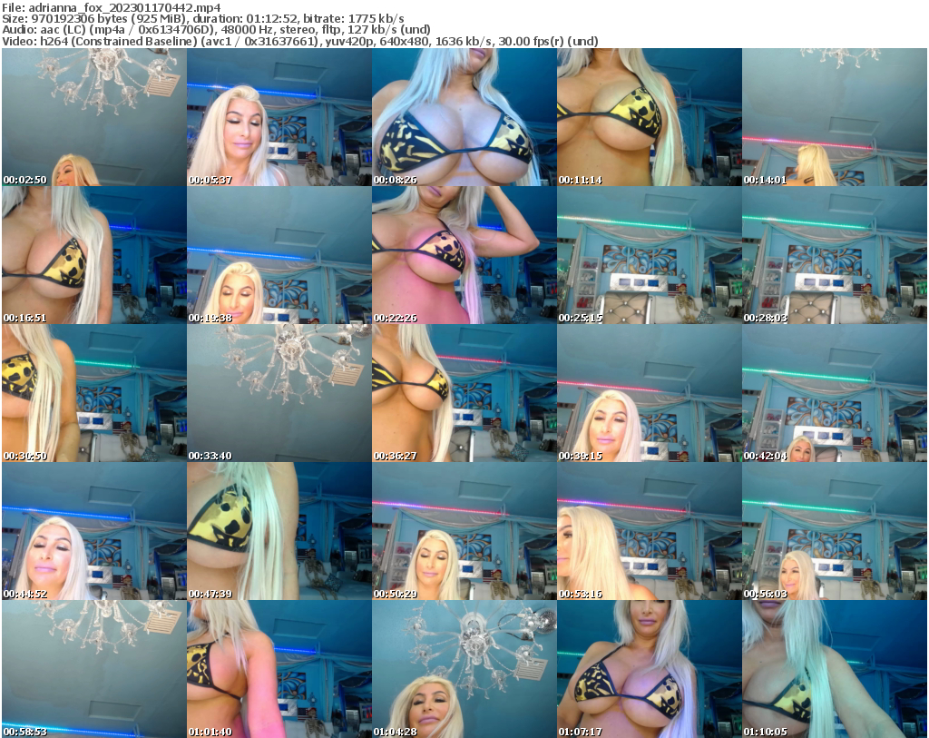 Preview thumb from adrianna_fox on 2023-01-17 @ bongacams