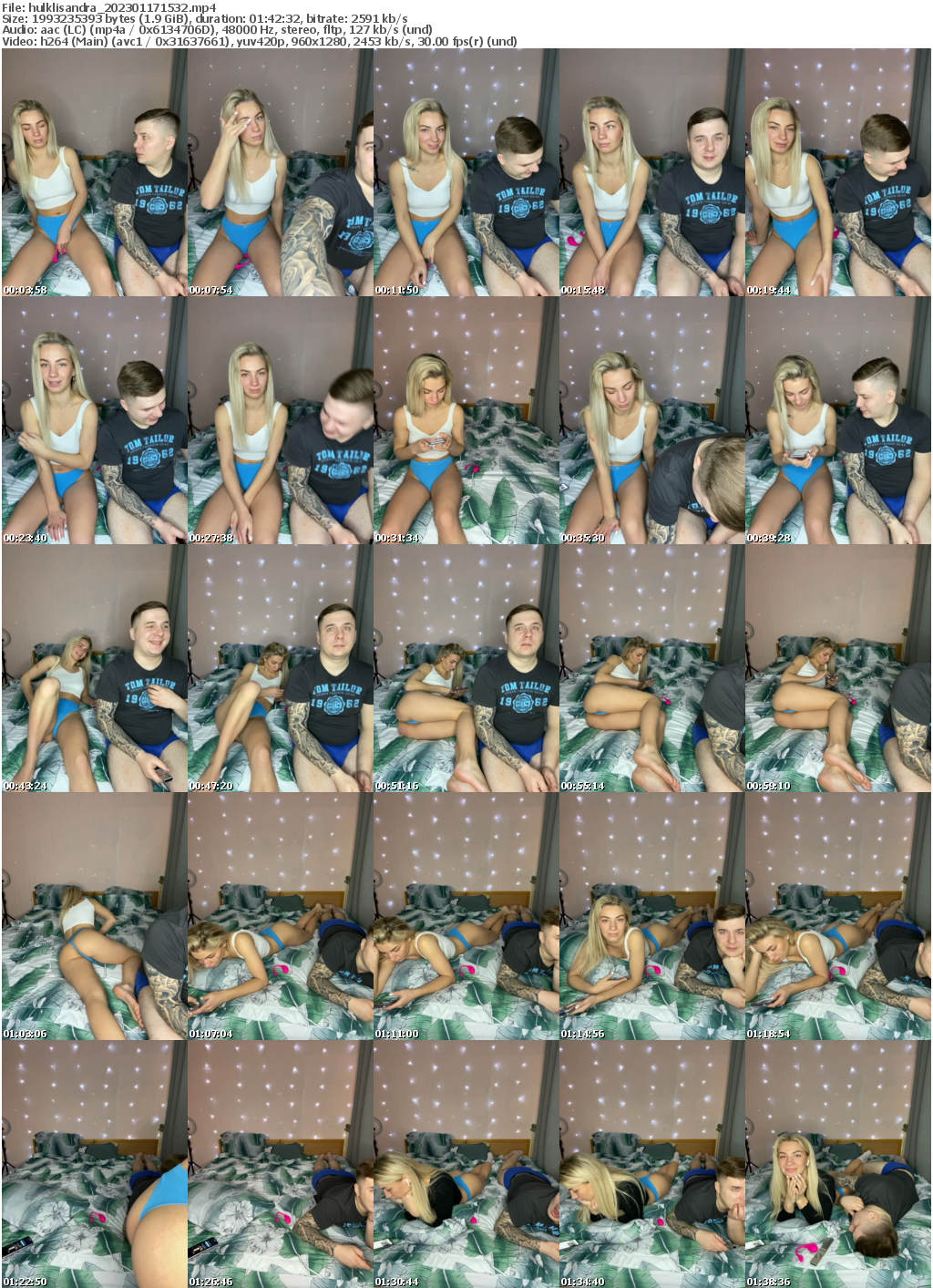 Preview thumb from hulklisandra on 2023-01-17 @ bongacams