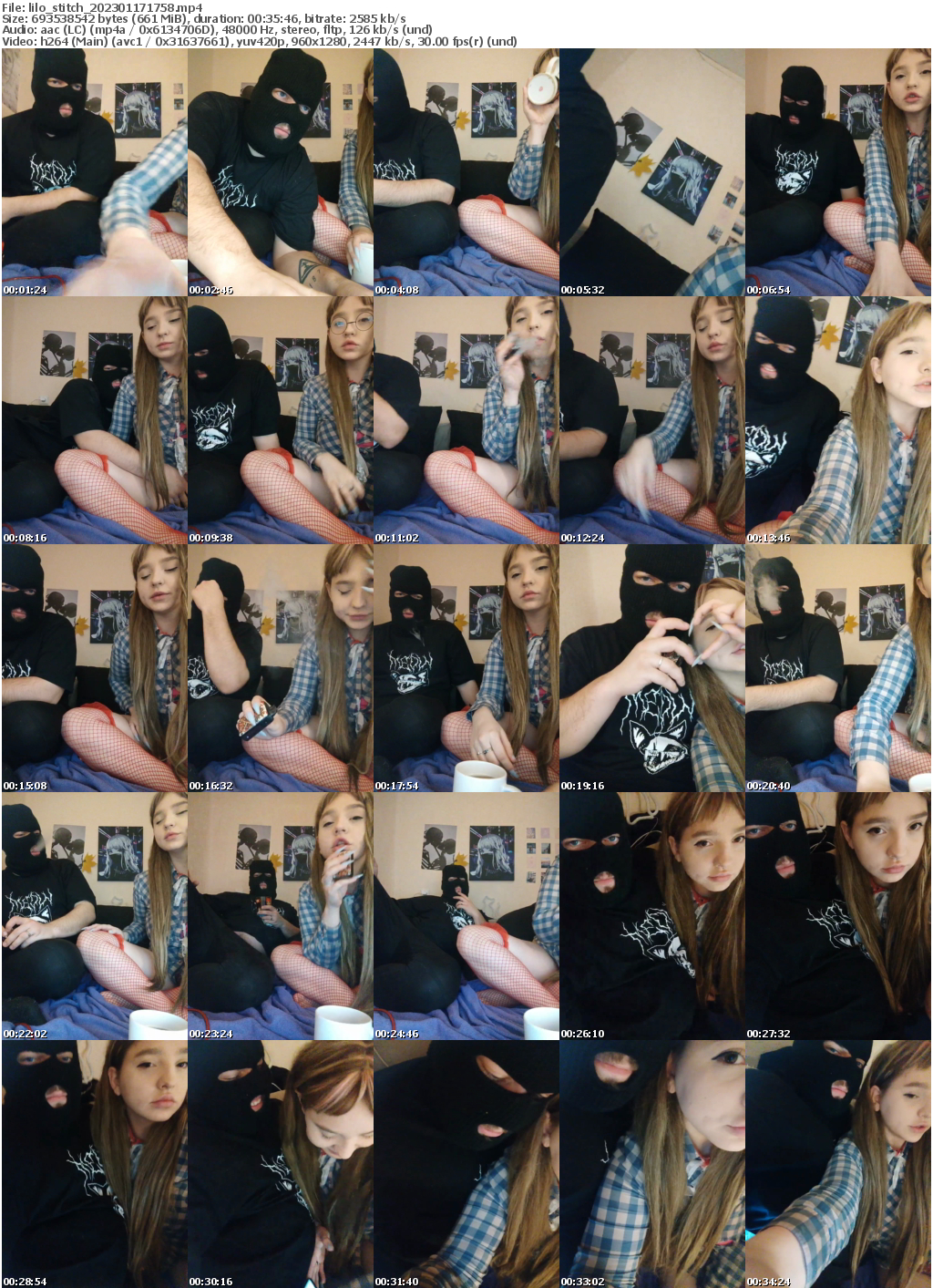 Preview thumb from lilo_stitch on 2023-01-17 @ bongacams