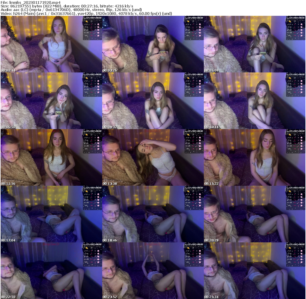 Preview thumb from linniks on 2023-01-17 @ bongacams