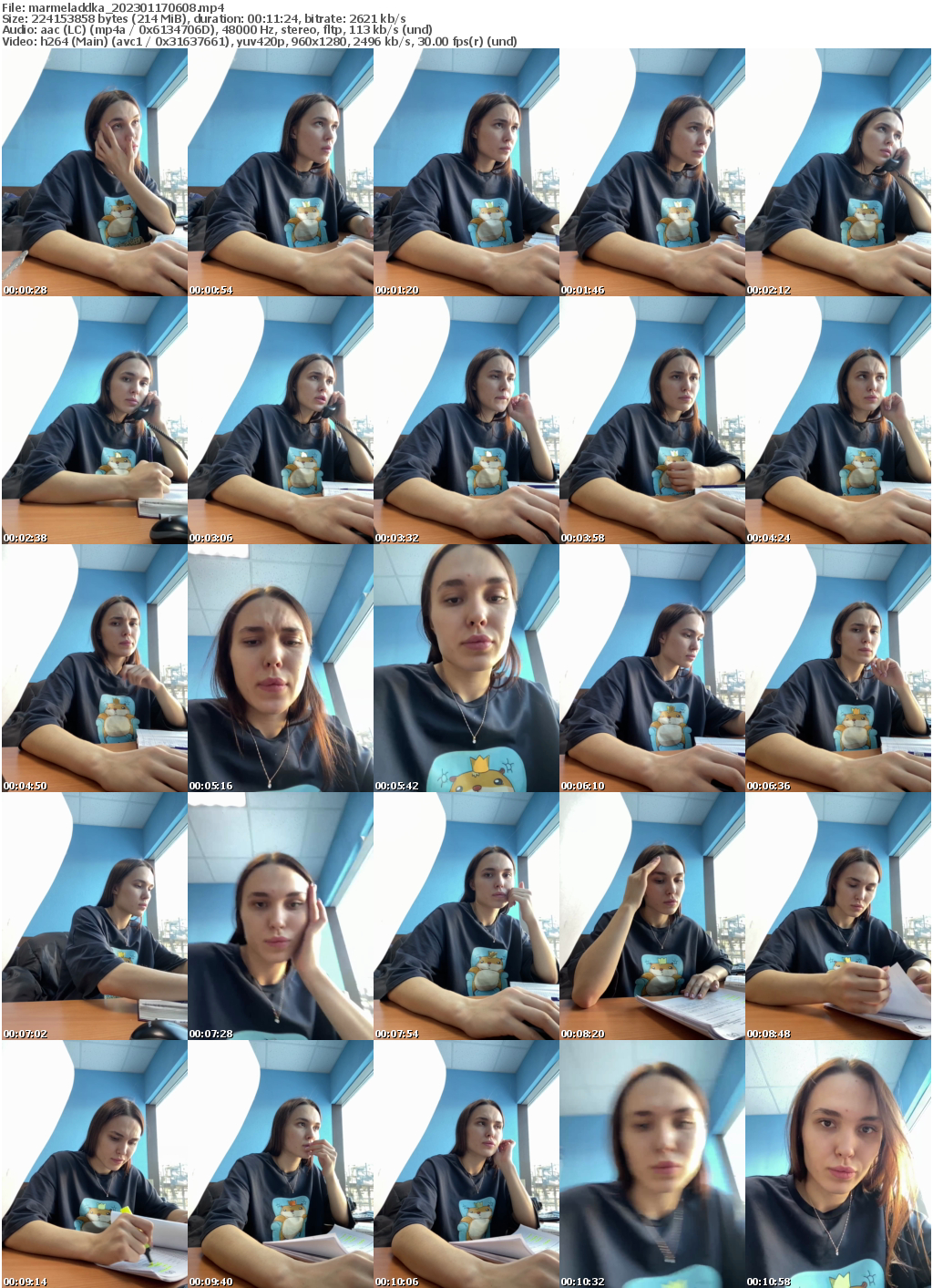 Preview thumb from marmeladdka on 2023-01-17 @ bongacams