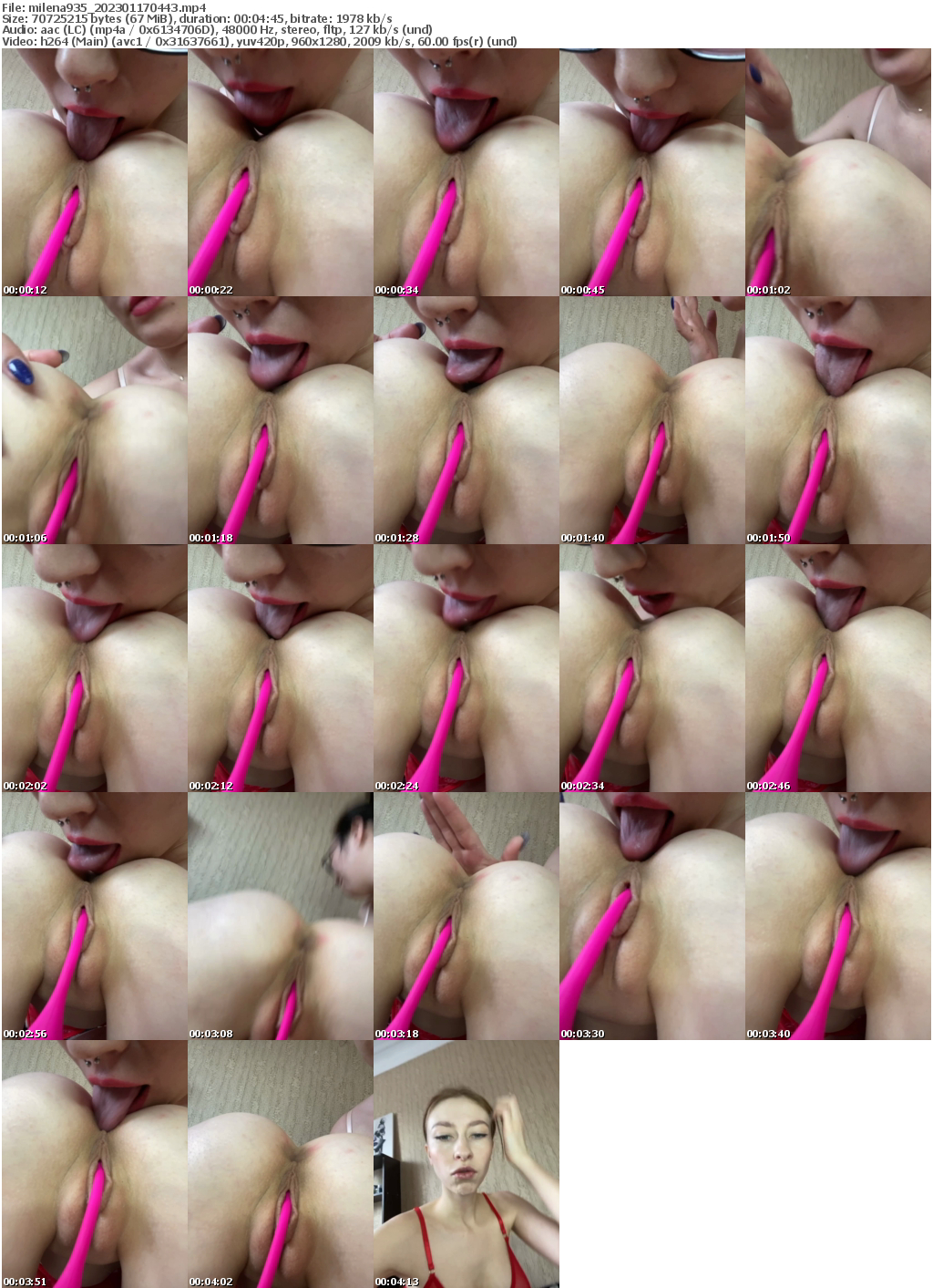 Preview thumb from milena935 on 2023-01-17 @ bongacams