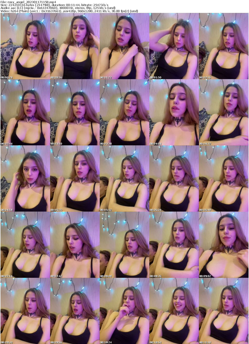 Preview thumb from roxy_angel on 2023-01-17 @ bongacams