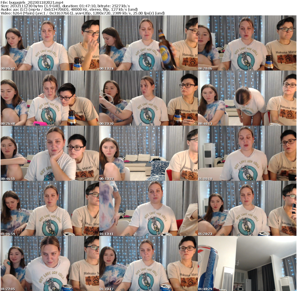 Preview thumb from bugagirls on 2023-01-18 @ bongacams