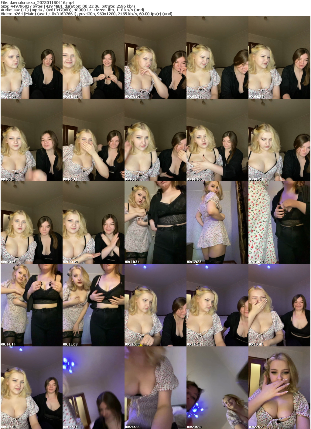 Preview thumb from daenalonessa on 2023-01-18 @ bongacams