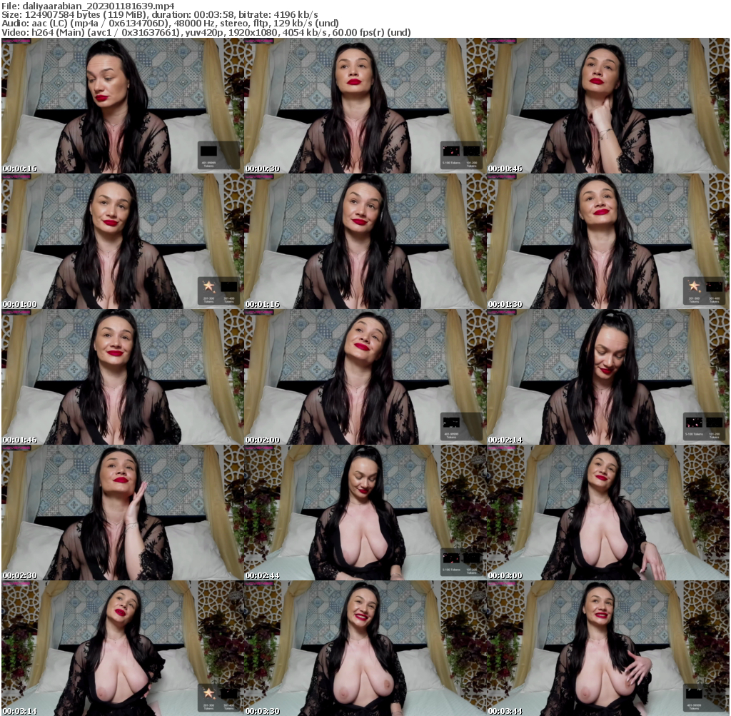 Preview thumb from daliyaarabian on 2023-01-18 @ bongacams