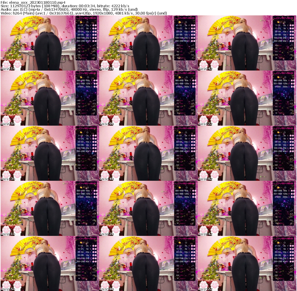 Preview thumb from elena_xxx on 2023-01-18 @ bongacams