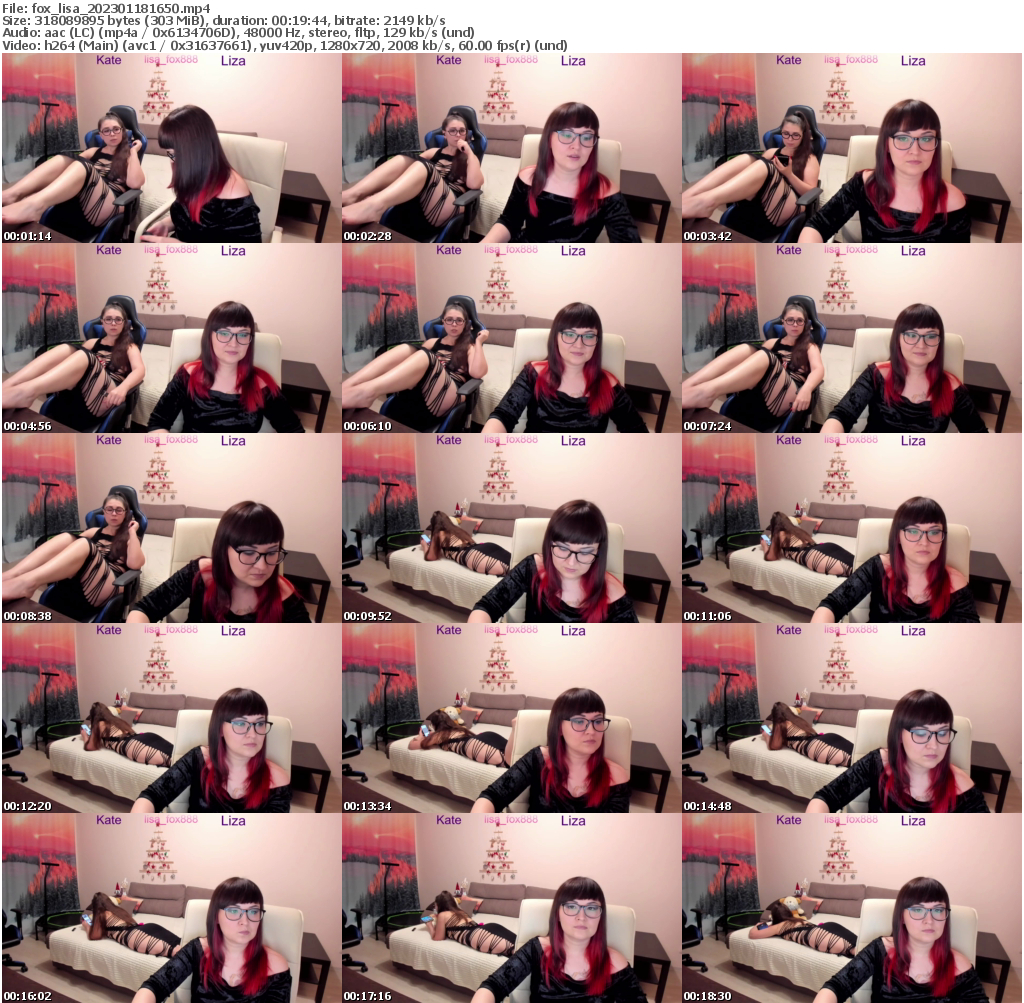 Preview thumb from fox_lisa on 2023-01-18 @ bongacams