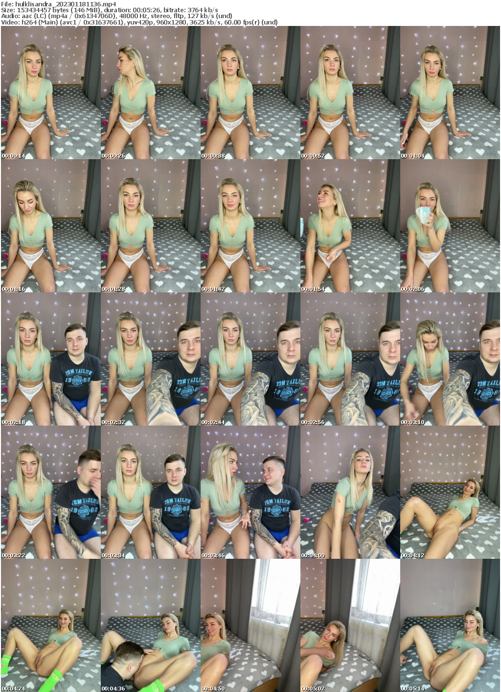 Preview thumb from hulklisandra on 2023-01-18 @ bongacams