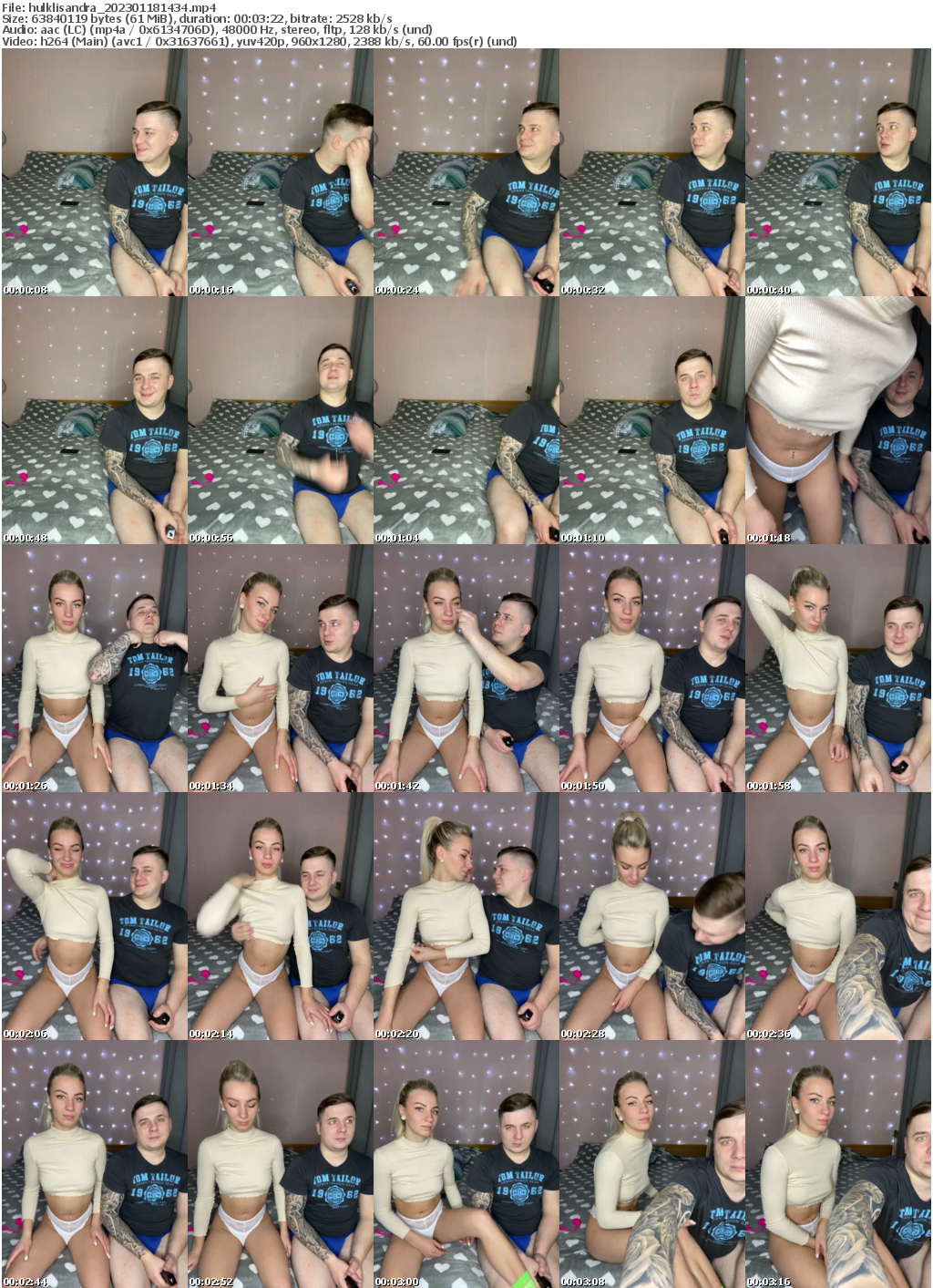 Preview thumb from hulklisandra on 2023-01-18 @ bongacams