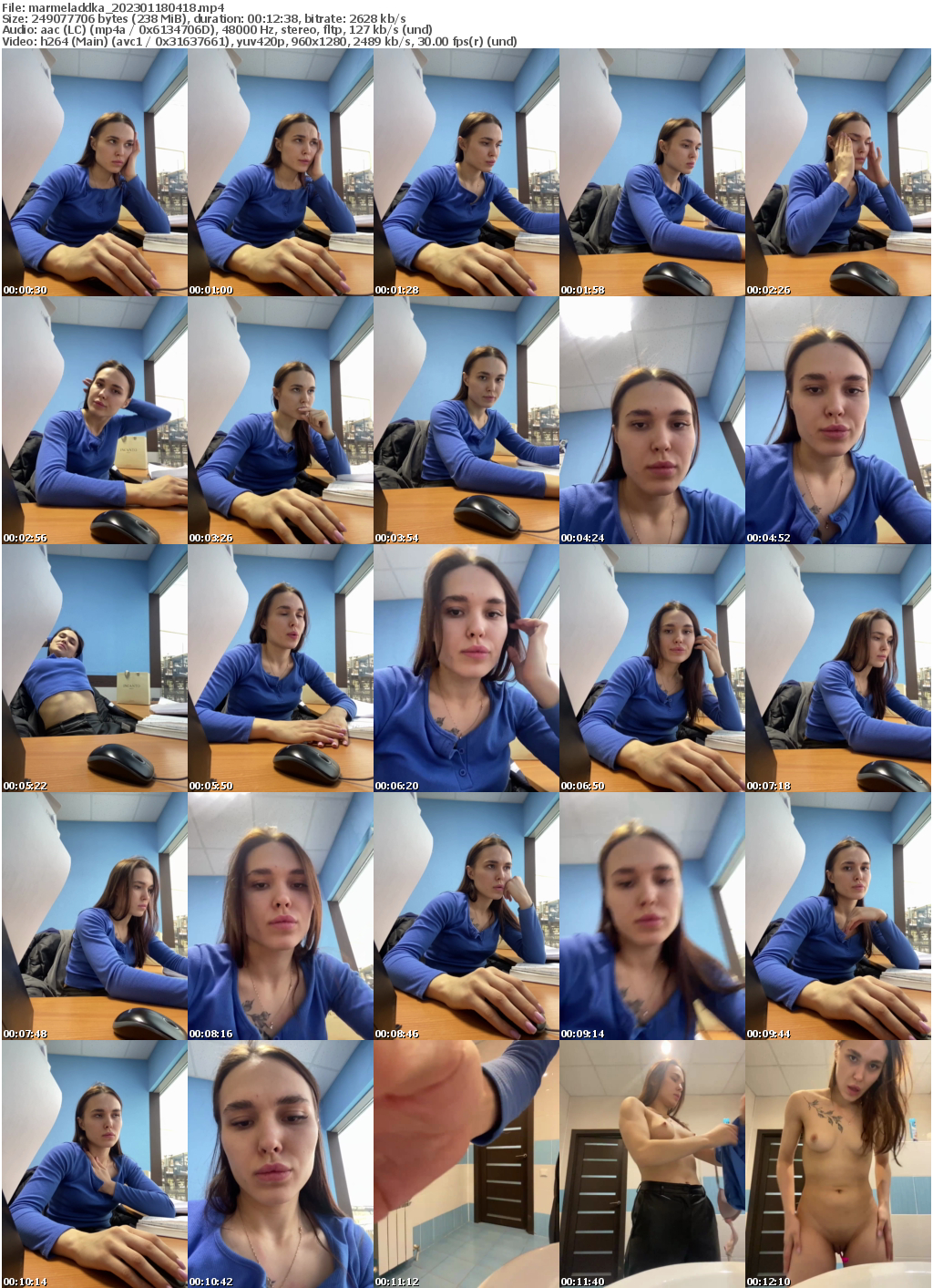 Preview thumb from marmeladdka on 2023-01-18 @ bongacams