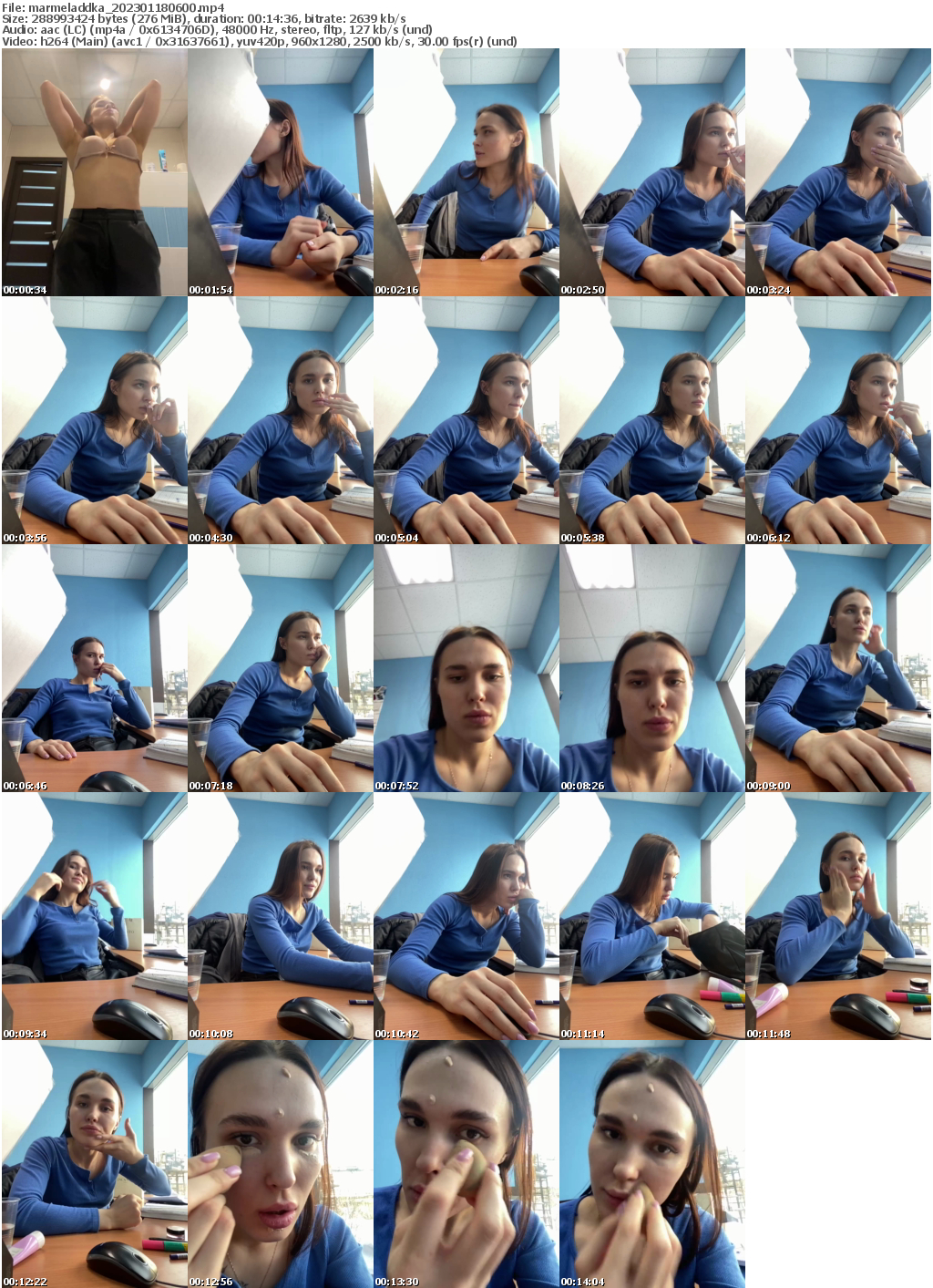 Preview thumb from marmeladdka on 2023-01-18 @ bongacams