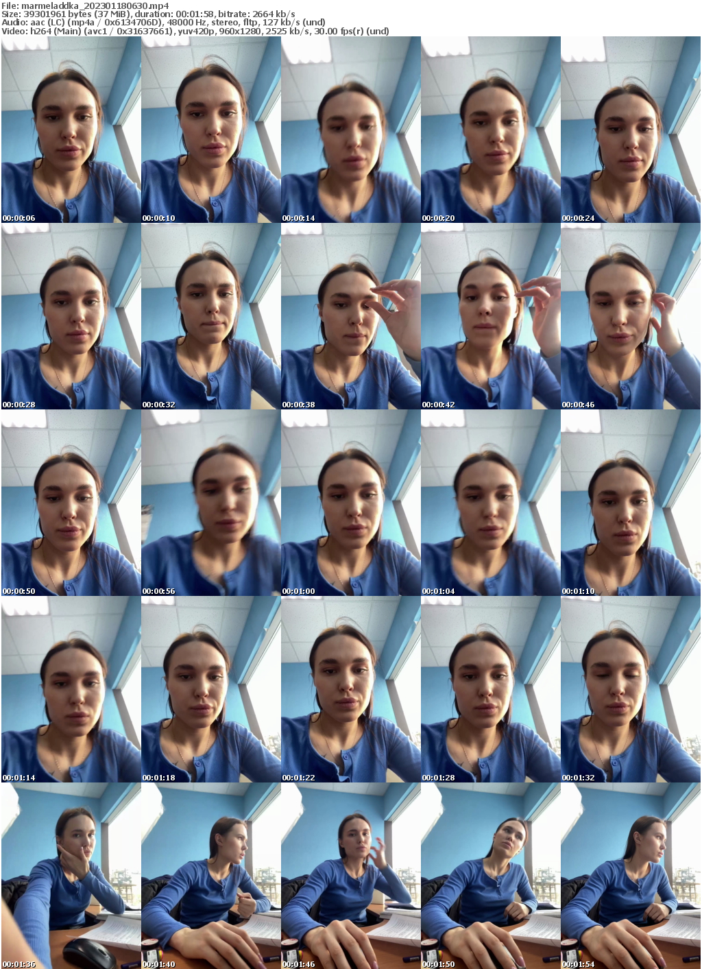 Preview thumb from marmeladdka on 2023-01-18 @ bongacams