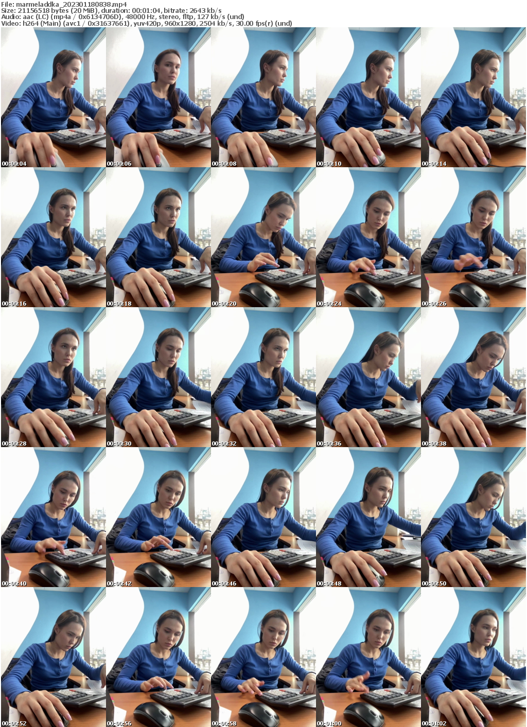 Preview thumb from marmeladdka on 2023-01-18 @ bongacams