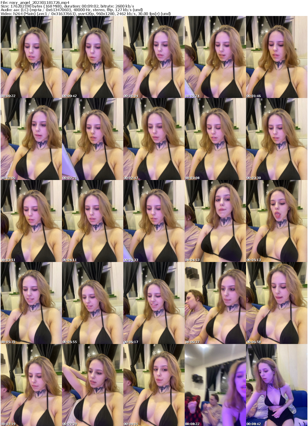 Preview thumb from roxy_angel on 2023-01-18 @ bongacams