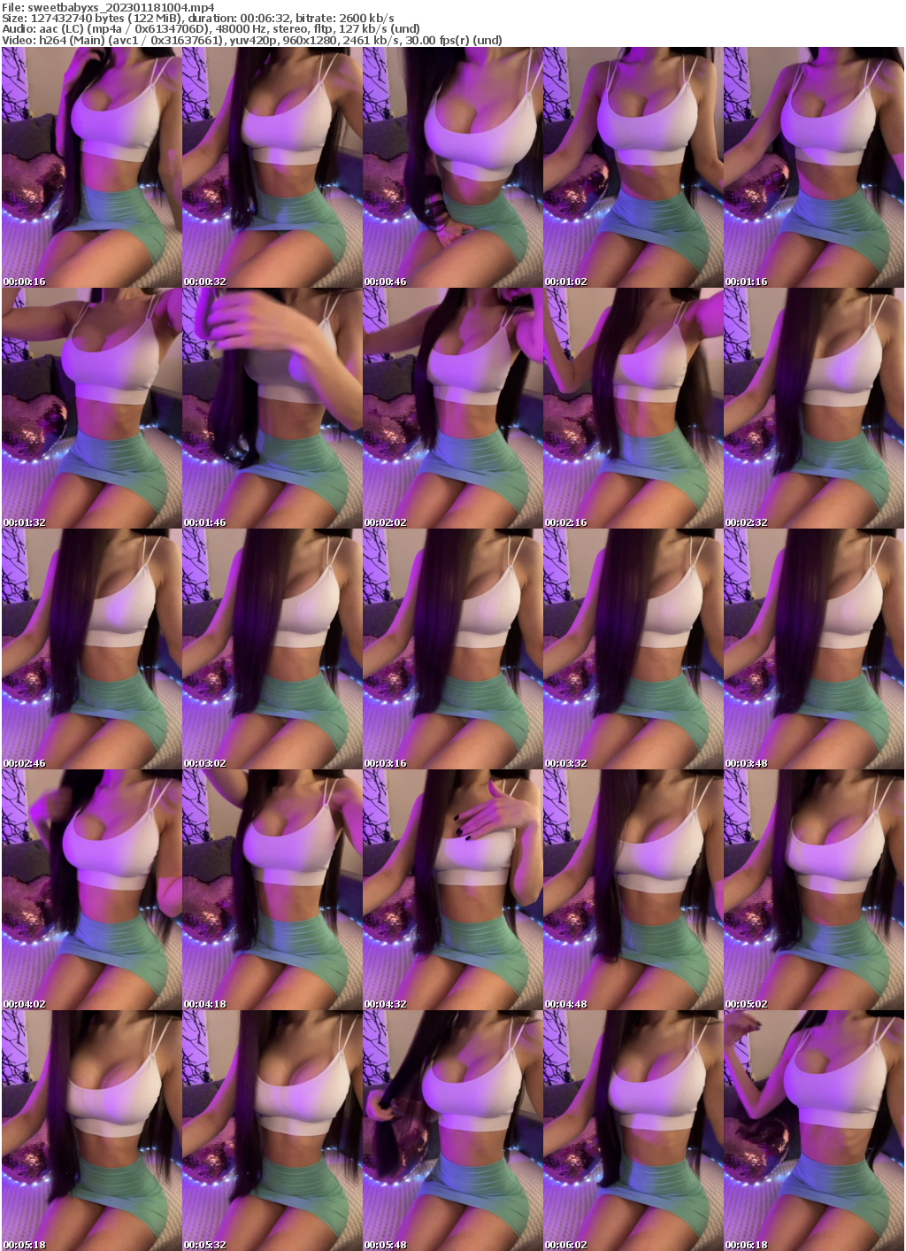 Preview thumb from sweetbabyxs on 2023-01-18 @ bongacams