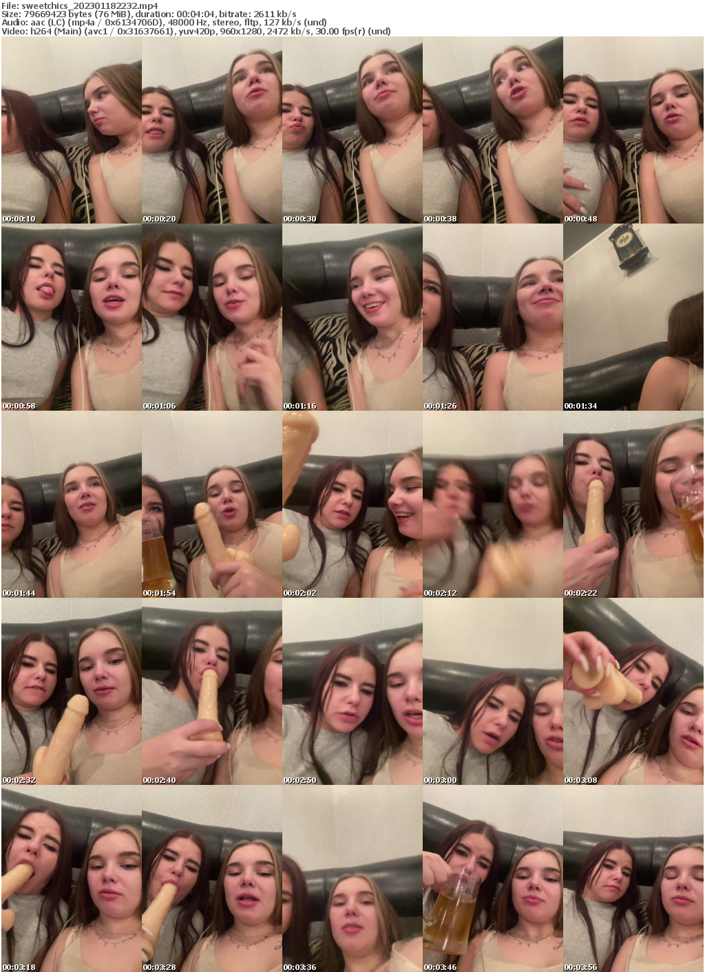 Preview thumb from sweetchics on 2023-01-18 @ bongacams