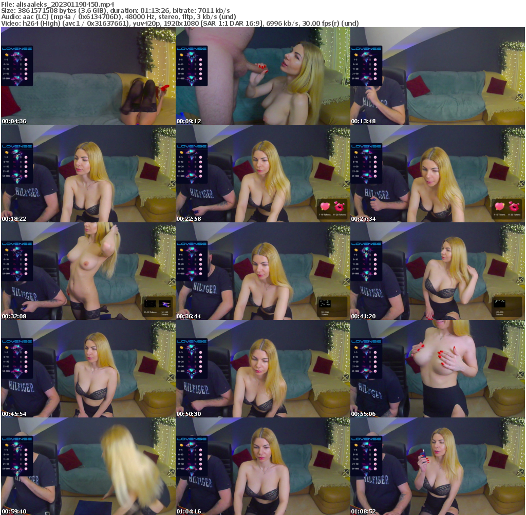 Preview thumb from alisaaleks on 2023-01-19 @ bongacams