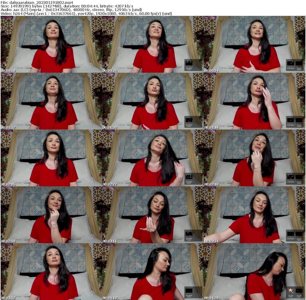 Preview thumb from daliyaarabian on 2023-01-19 @ bongacams