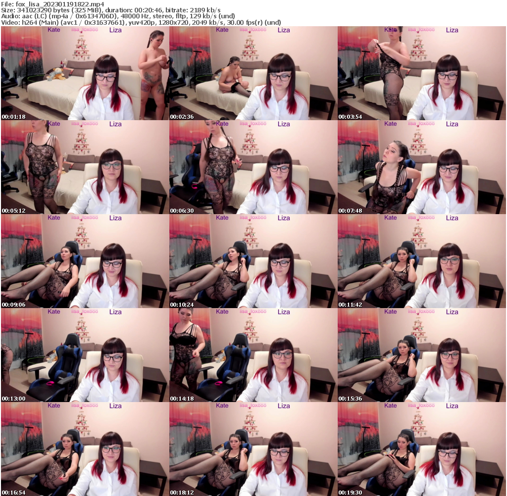 Preview thumb from fox_lisa on 2023-01-19 @ bongacams