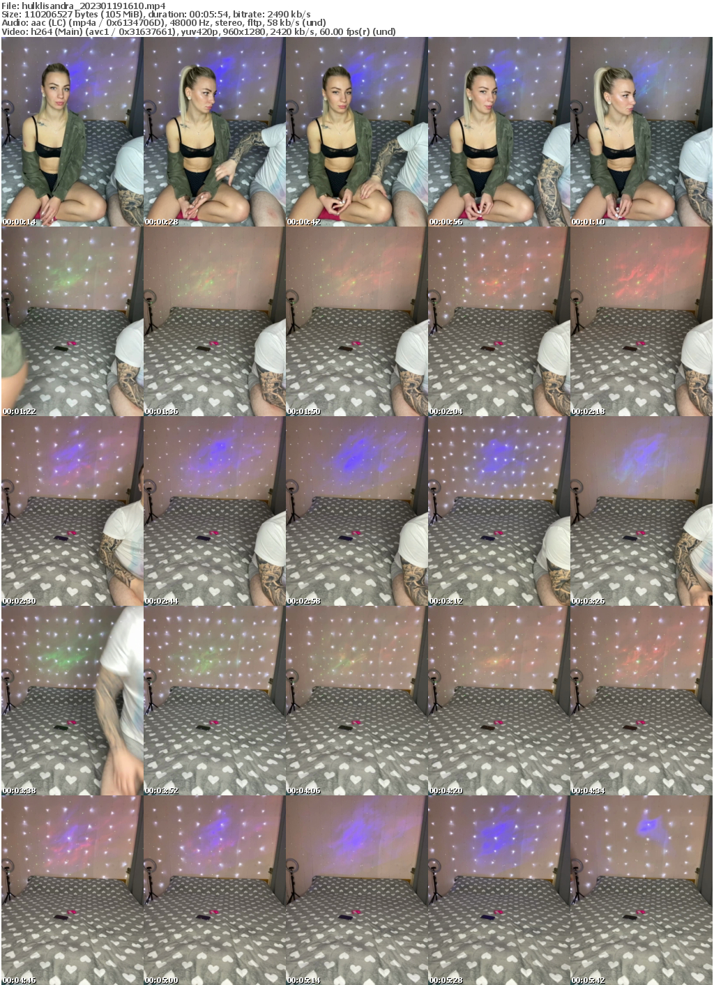 Preview thumb from hulklisandra on 2023-01-19 @ bongacams