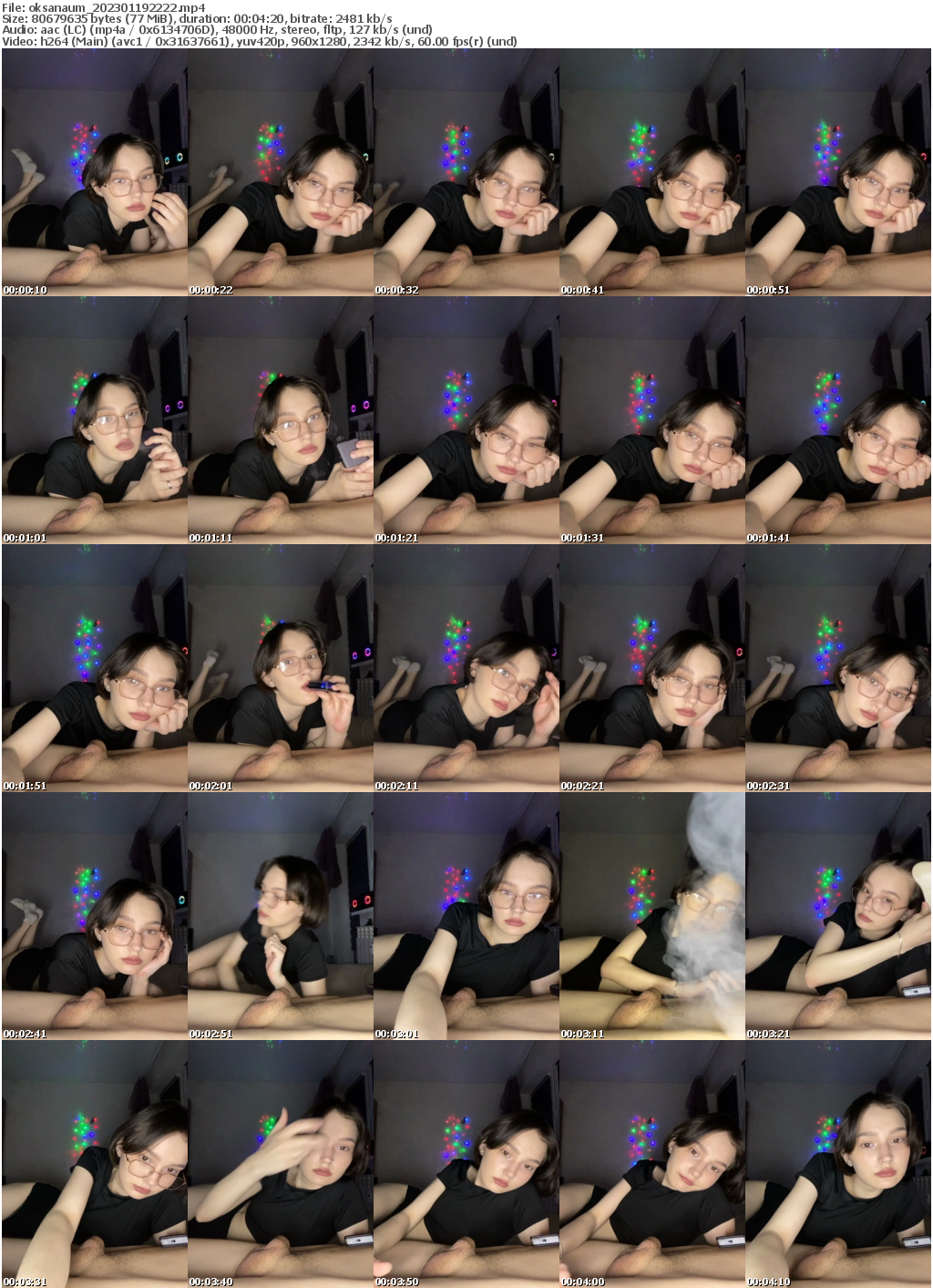 Preview thumb from oksanaum on 2023-01-19 @ bongacams