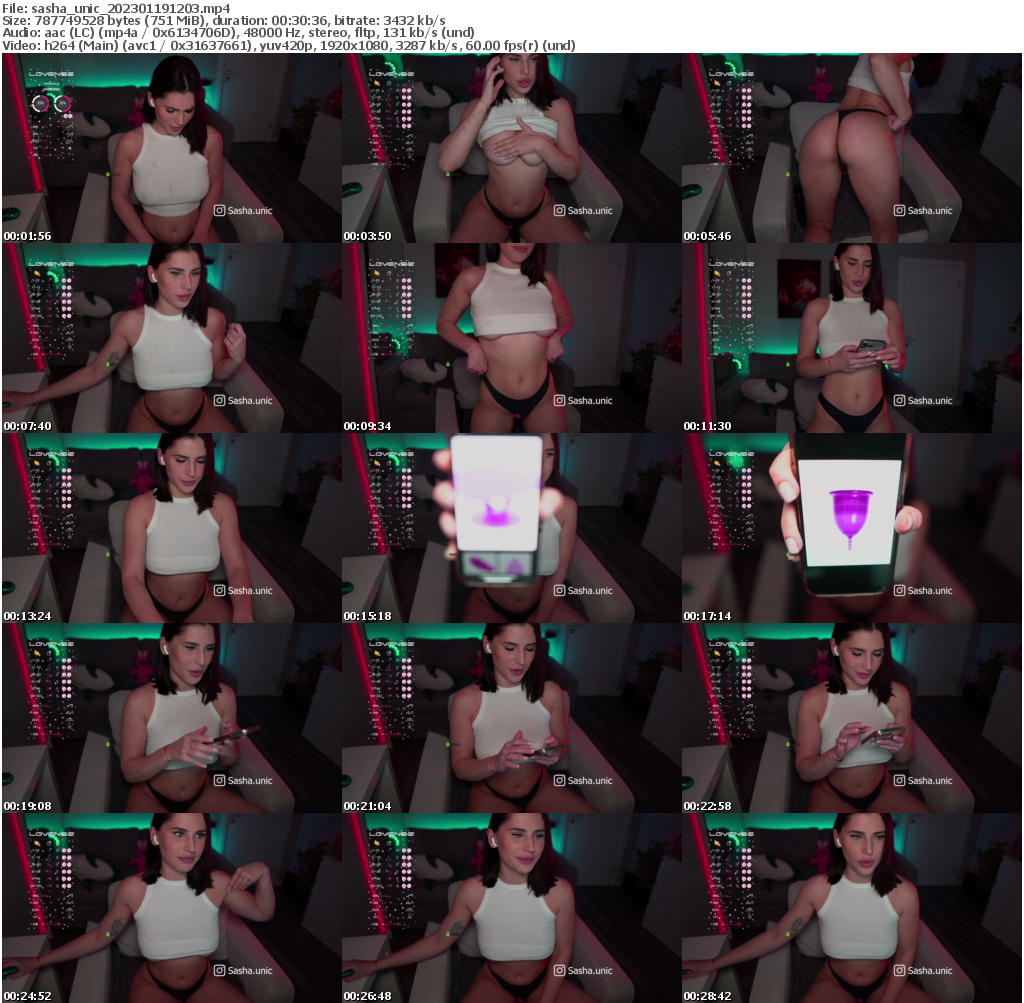 Preview thumb from sasha_unic on 2023-01-19 @ bongacams