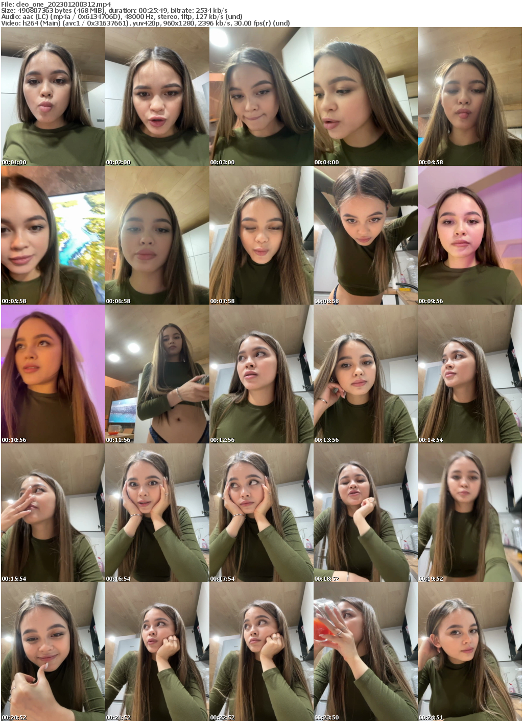 Preview thumb from cleo_one on 2023-01-20 @ bongacams