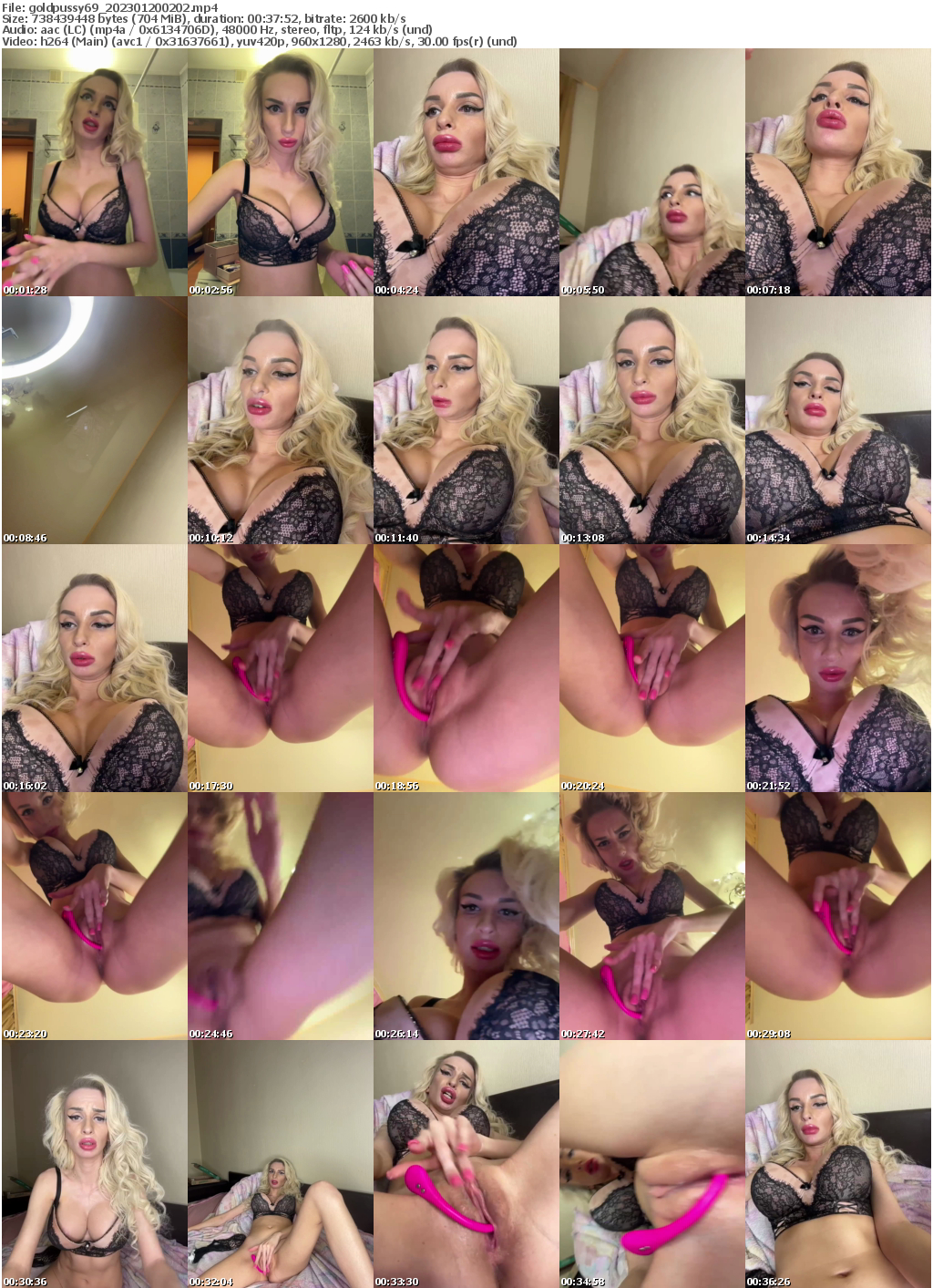 Preview thumb from goldpussy69 on 2023-01-20 @ bongacams