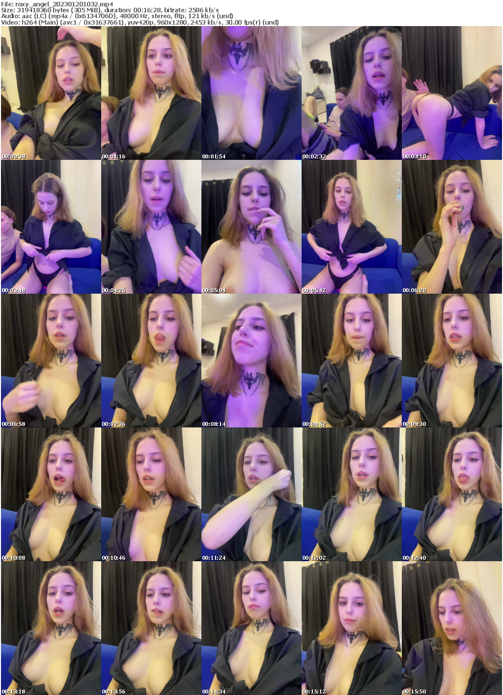 Preview thumb from roxy_angel on 2023-01-20 @ bongacams