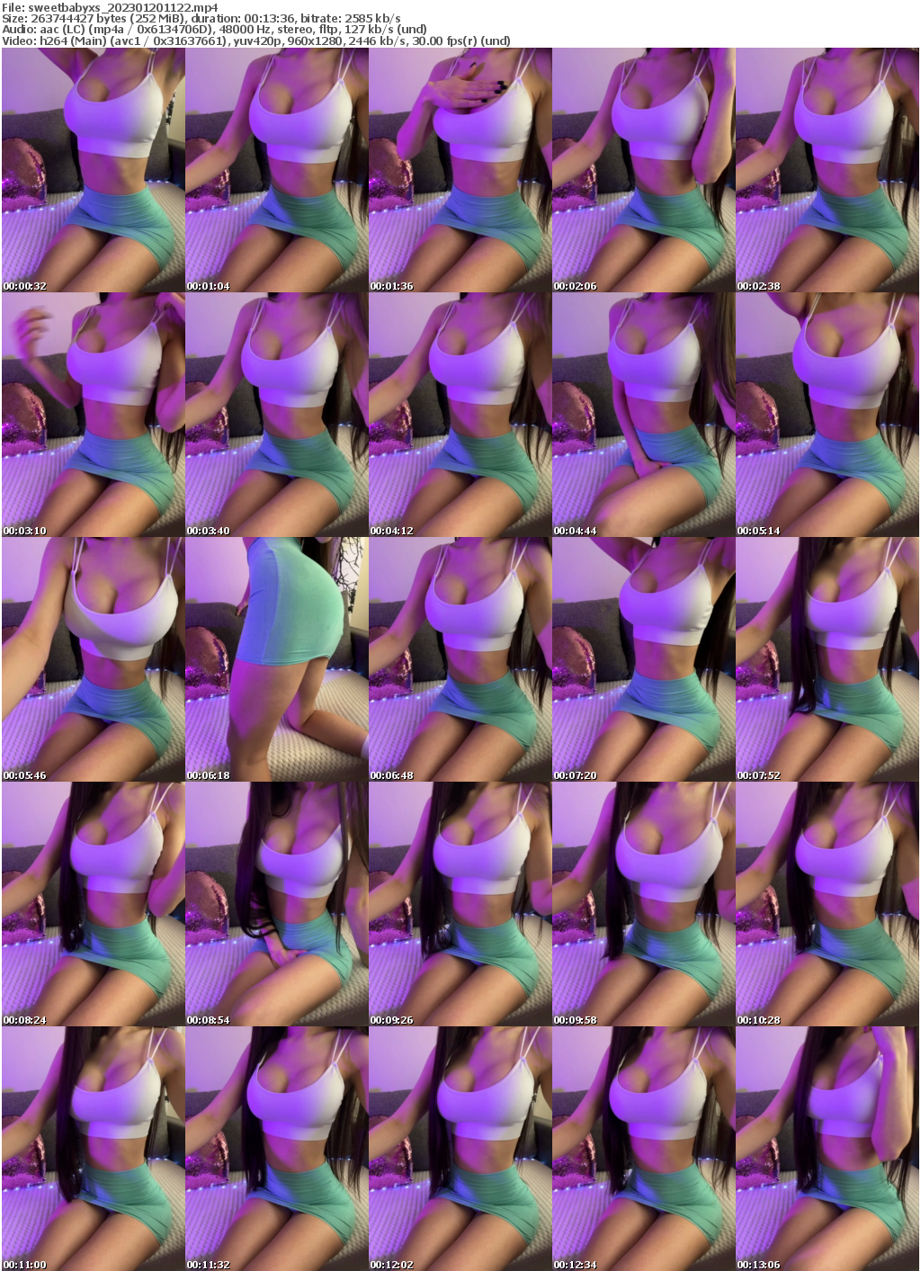 Preview thumb from sweetbabyxs on 2023-01-20 @ bongacams