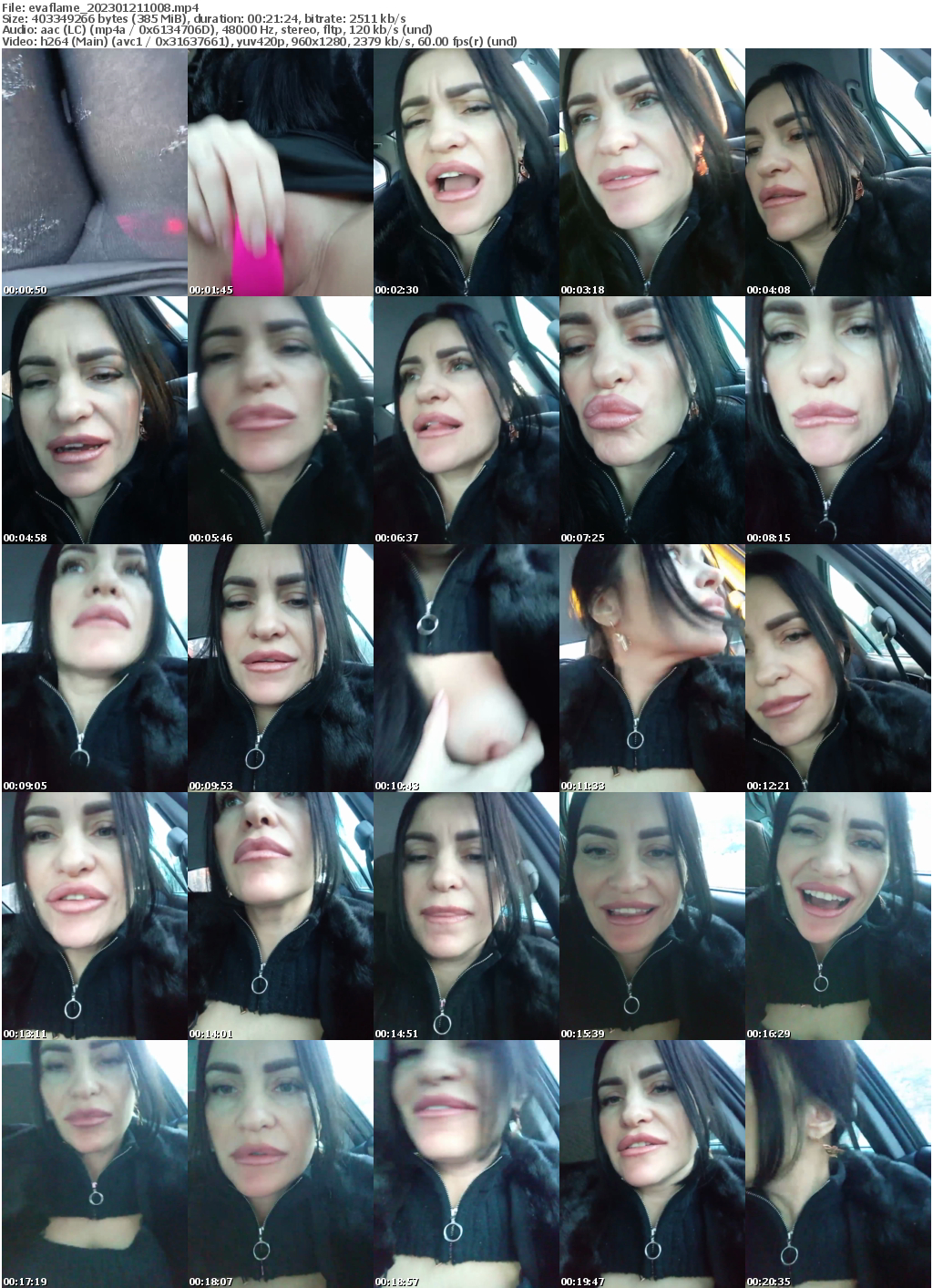 Preview thumb from evaflame on 2023-01-21 @ bongacams