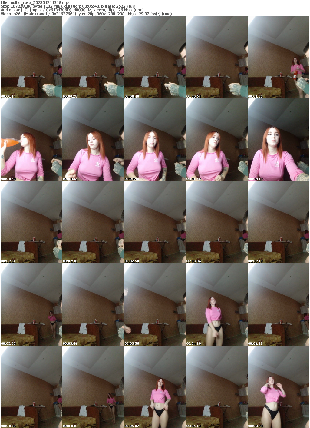 Preview thumb from mollie_rose on 2023-01-21 @ bongacams