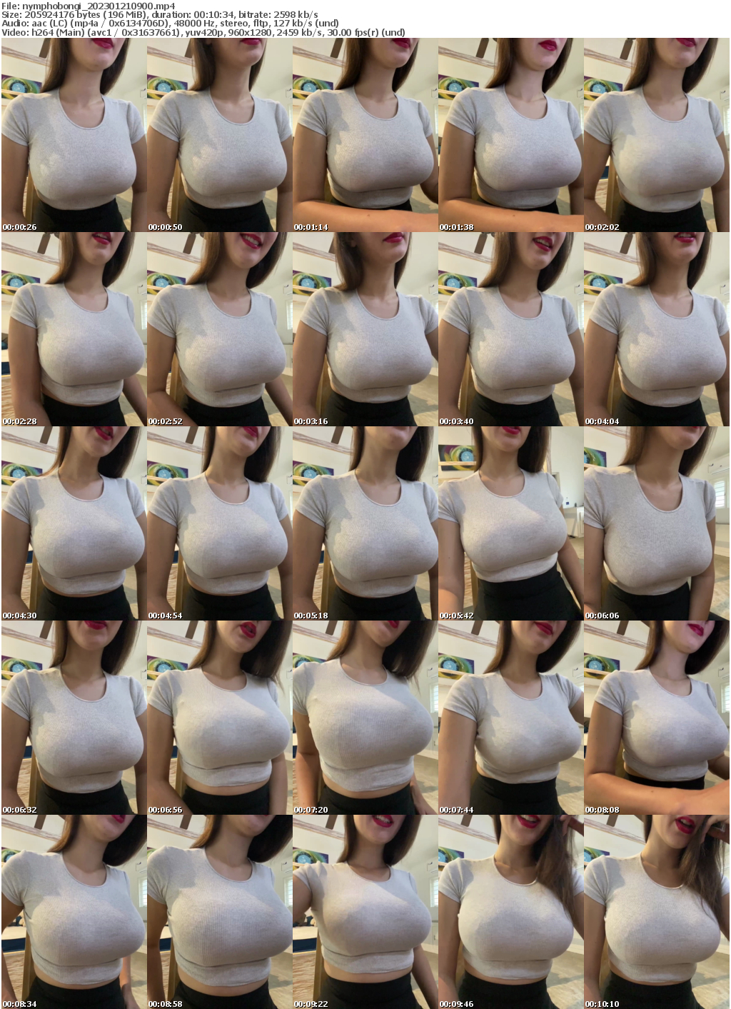 Preview thumb from nymphobongi on 2023-01-21 @ bongacams