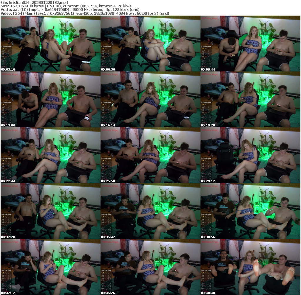 Preview thumb from kristian054 on 2023-01-22 @ bongacams