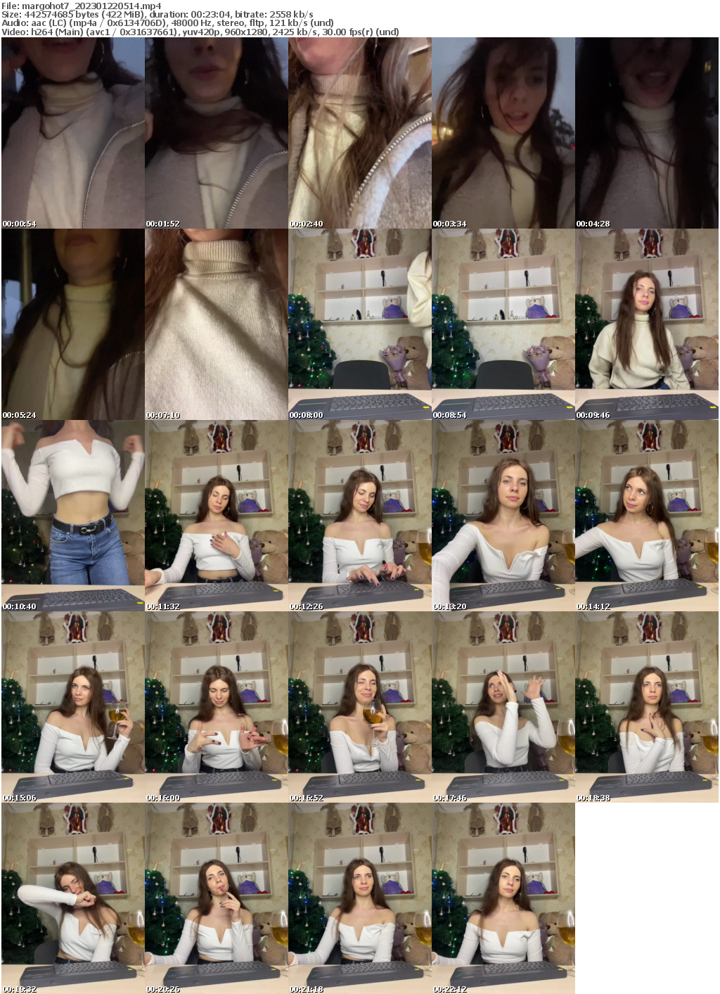 Preview thumb from margohot7 on 2023-01-22 @ bongacams