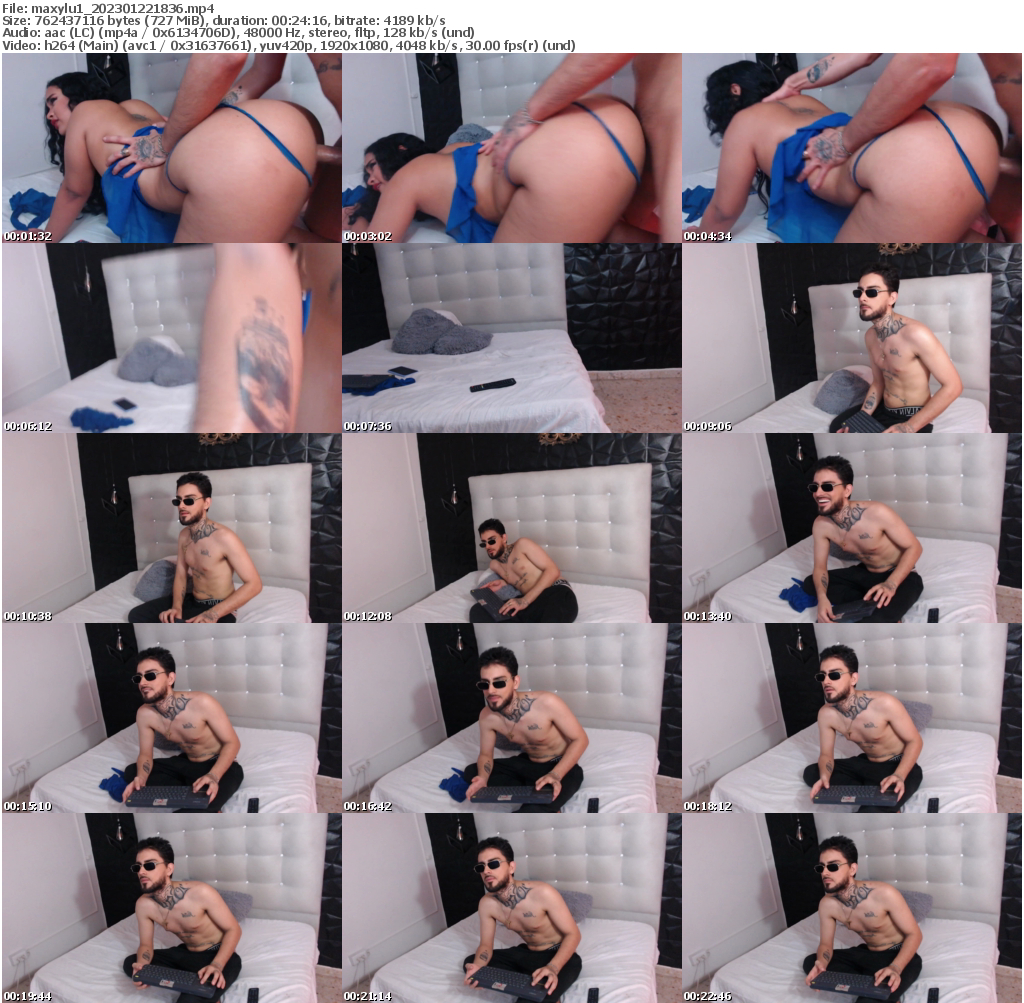 Preview thumb from maxylu1 on 2023-01-22 @ bongacams