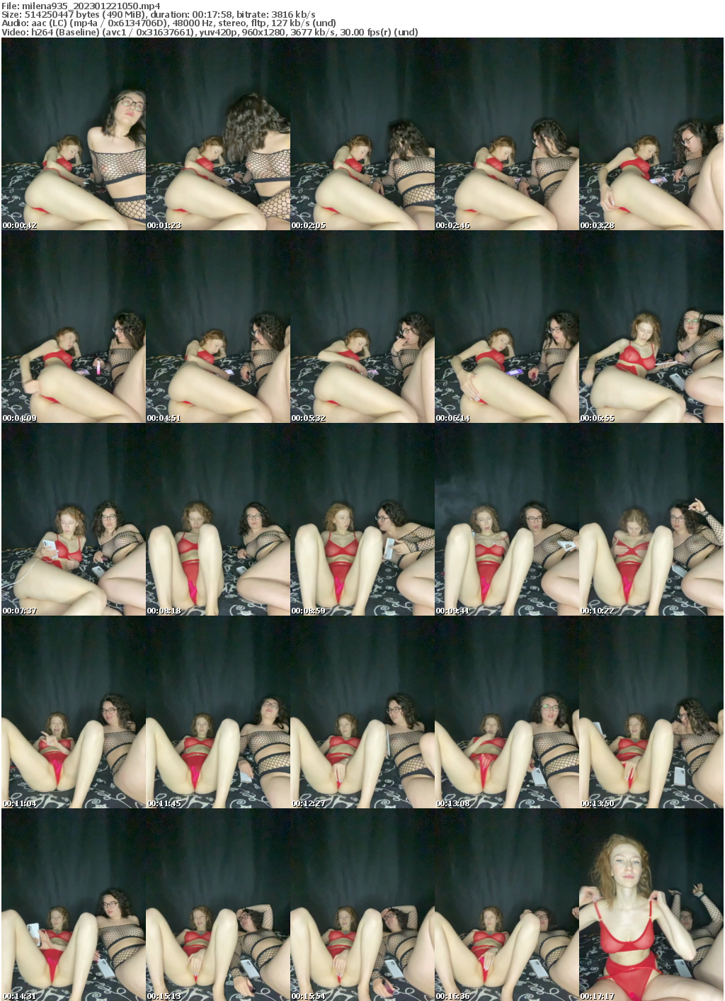 Preview thumb from milena935 on 2023-01-22 @ bongacams